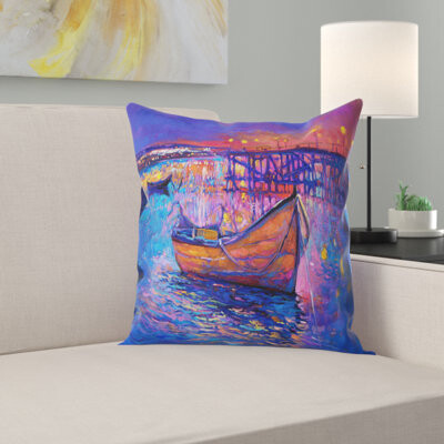 Seascape Boats and the City Pillow