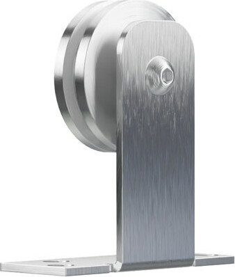 Goldberg Brothers Inc. Straight Top Roller Hanger Standard Single Barn Door Hardware Kit