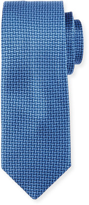 Neiman Marcus Natte Woven Printed Tie