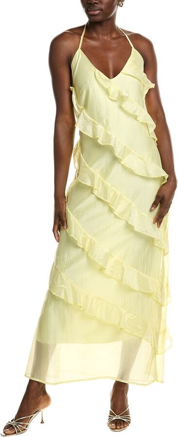 IPPONELLI Tiered Ruffle Maxi Dress