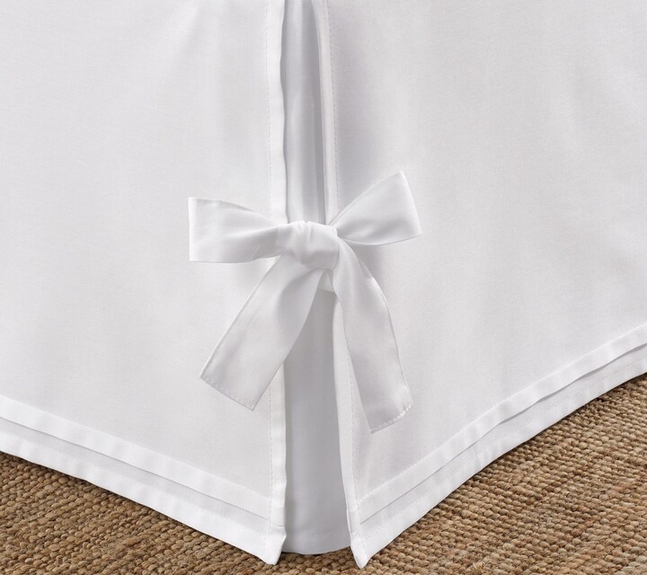 Laura Ashley Solid White King Tailored Bedskirt