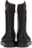 Thumbnail for your product : Burberry Black Leather Pocket Boots