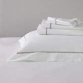 Thumbnail for your product : The White Company Savoy Flat Sheet, White/Mink, King