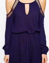 Thumbnail for your product : B.young Glamorous Petite Cold Shoulder Gypsy Dress