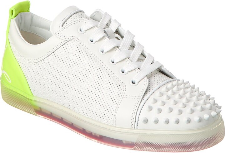 Christian Louboutin Fun Louis Junior Leather Sneakers | Size - UK 5 - by MyTheresa
