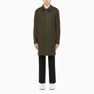 Harris Wharf London Green single-breasted coat