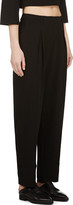 Thumbnail for your product : CNC Costume National Black Pleated Straight Trousers
