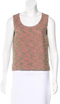 Thumbnail for your product : Chanel Sleeveless Bouclé Blouse