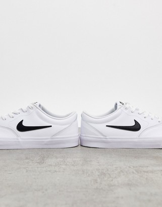 Nike SB Chron SLR leather trainers in white