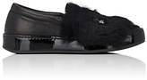 Thumbnail for your product : Barneys New York WOMEN'S LEATHER & RABBIT FUR SLIP-ON SNEAKERS