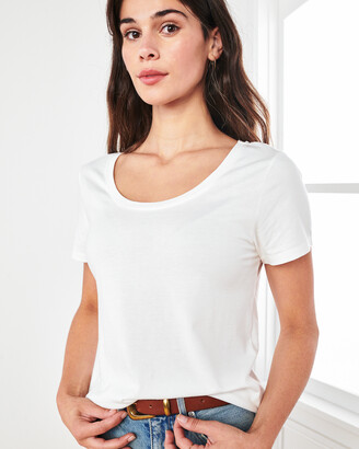 Quince Cotton Modal Scoop Neck T-Shirt