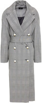 Thumbnail for your product : Mother of Pearl Meg Belted Prince Of Wales Checked Lyocell Coat