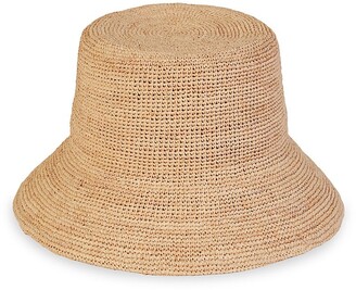 LACK OF COLOR Utopia Inca Raffia Bucket Hat