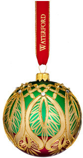 Waterford Crystal Holiday Heirloom Ornaments Peacock Ball