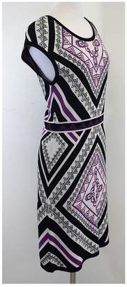 Ali Ro Purple, Black & White Knit Dress