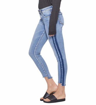 Silver Jeans Co. Women's Aiko Slightly Curvy Fit Mid Rise Ankle Skinny