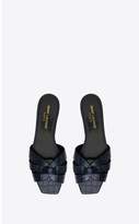 Thumbnail for your product : Saint Laurent Tribute Mules In Crocodile-Embossed Leather