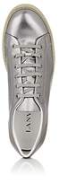 Thumbnail for your product : Lanvin Men's Metallic Leather Sneakers - Silver