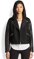 Thumbnail for your product : Marc by Marc Jacobs Karlie Leather & Wool Jacket