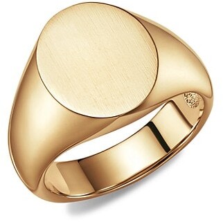 Futura Essentials 18K Yellow Gold Classic Signet Ring