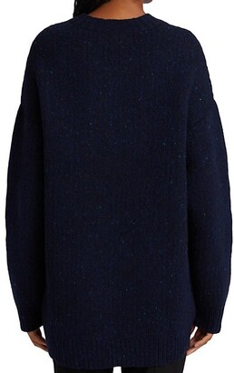 Marina Moscone Donegal-Knit Oversized Sweater