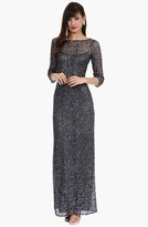 Thumbnail for your product : Kay Unger Embellished Mesh Gown