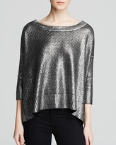 Thumbnail for your product : Catherine Malandrino Metallic Sweater