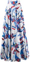 Thumbnail for your product : Stella Jean Abstract Print Full Skirt