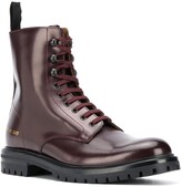 Thumbnail for your product : Common Projects Zipped Lace-Up Leather Boots