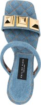 Thumbnail for your product : Philipp Plein 110mm Stud-Detail Wedge Sandals