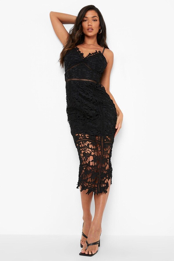 black lace summer dress