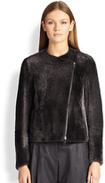 Thumbnail for your product : Brunello Cucinelli Reversible Shearling Moto Jacket