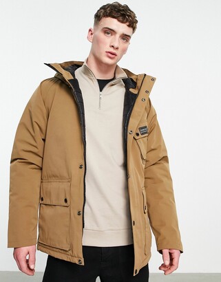 Barbour International Slipstream Shoreditch waterproof jacket with quilt  lining tan - ShopStyle