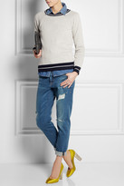 Thumbnail for your product : J.Crew Tipped cotton-jersey sweatshirt