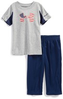 Thumbnail for your product : Under Armour 'Americana' T-Shirt & Mesh Pants (Baby Boys)