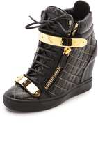 Thumbnail for your product : Giuseppe Zanotti Quilted Lorenz Sneakers