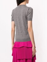 Thumbnail for your product : No.21 Bow Detail Short-Sleeve Jumper