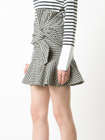 Thumbnail for your product : Veronica Beard gingham ruffle miniskirt