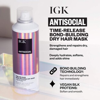 IGK Antisocial Overnight Bond-Building Dry Hair Mask
