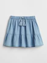 Thumbnail for your product : Gap Denim Tassel Tier Skirt