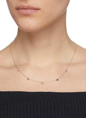Xiao Wang 'Galaxy' diamond sapphire 18k gold necklace