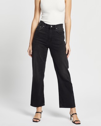 Nudie Jeans Women's Black Wide leg - Clean Eileen - Size 25 at The Iconic