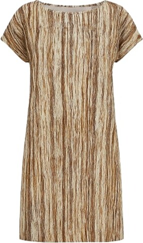 Conquista Green Patterned Sack Dress