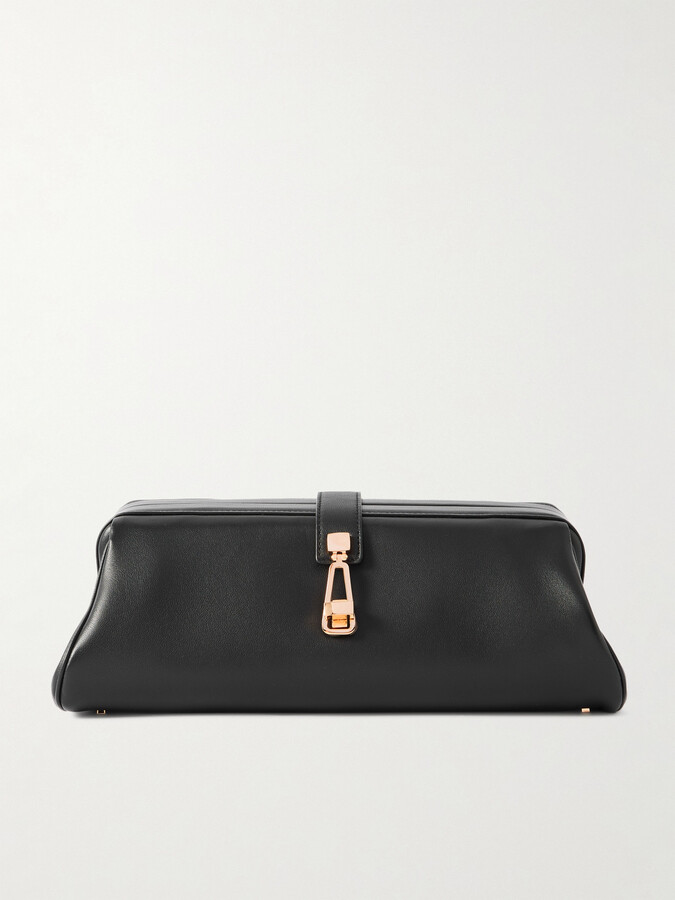 Gabriela Hearst Paola Leather Clutch - Black