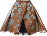 Thumbnail for your product : DELPOZO crinoline lace skirt