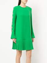 Thumbnail for your product : Sara Battaglia long-sleeved pleated skirt dress