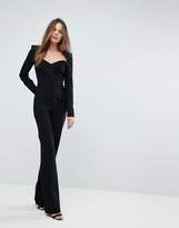 Thumbnail for your product : ASOS Tall Tailored Sweetheart Neck Jumpsuit With Shoulder Pads