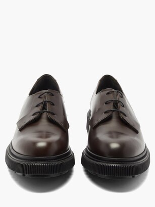 Adieu Chunky-sole Leather Derby Shoes - Dark Brown