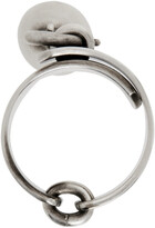 Thumbnail for your product : Ann Demeulemeester Silver Locking Pearl Ring