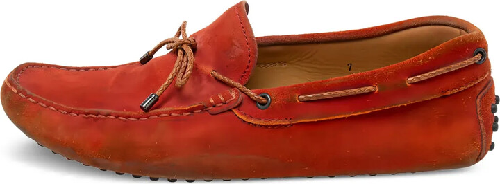 Tod's Vintage Pre-Owned Suede Moccasin Loafers